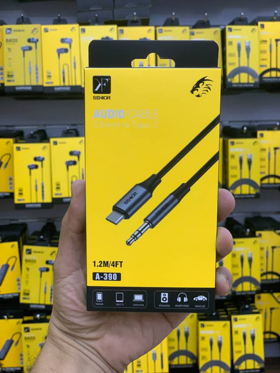 کابل AUX 3.5 mm به تایپ سی سینیور کوفنگ A-390