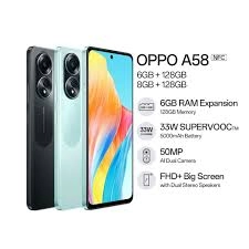 گوشی اوپو A58 رم 8G رام4G  128G