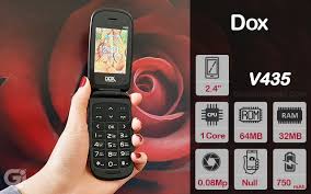 گوشی موبایل تاشو DOX V435 دوسیم کارت رم 32 مگا بایت رام و حافظه داخلی 64 مگا بایت
