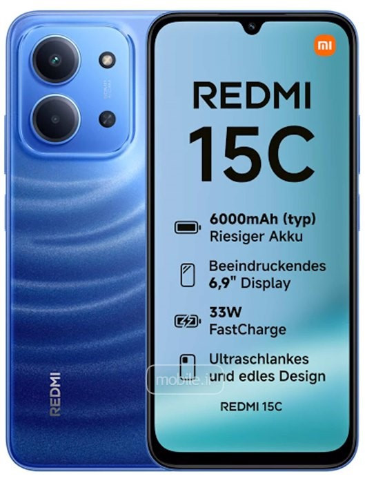 گوشی موبایل ردمی 15C شیائومی رم 4 گیگ رام و حافظه داخلی 128 گیگ 4G