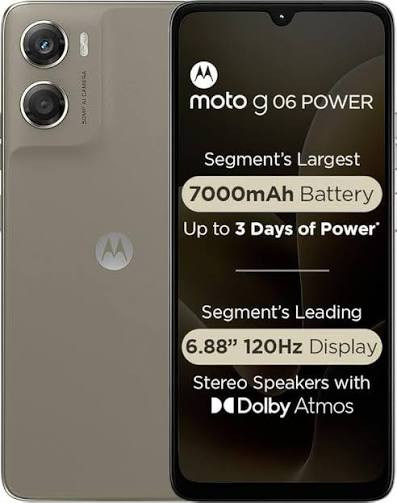 گوشی موتورولا G06 POWER رم 4 گیگ رام و حافظه داخلی 256 گیگ 4G