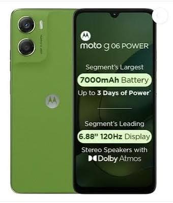 گوشی موتورولا G06 POWER رم 4 گیگ رام و حافظه داخلی 256  گیگ 4G