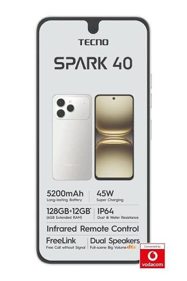 گوشی موبایل تکنو Spark 40 رم 6 گیگ رام و حافظه داخلی 128 گیگ