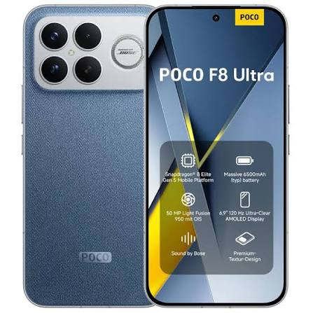 گوشی موبایل شیائومی پوکو F8 ULTRA رم 16 گیگ رام و حافظه داخلی 512 گیگ 5G