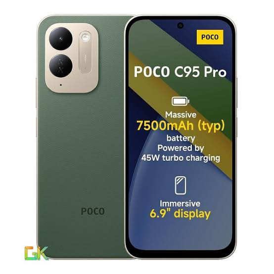 گوشی شیائومی POCO C95 PRO رم 6 گیگ رام و حافظه داخلی 128 گیگ 4G